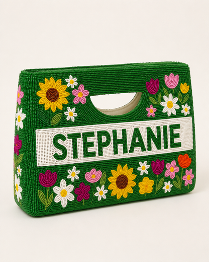 Floral Handbag - Beaded Beauty