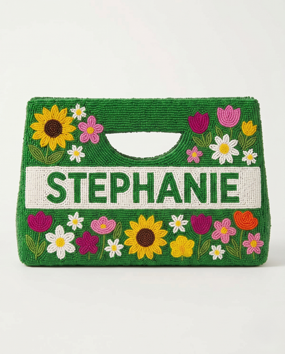 Floral Handbag - Beaded Beauty