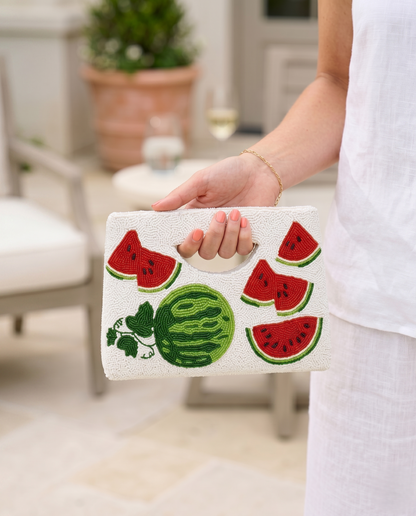 Watermelon Beaded Purse