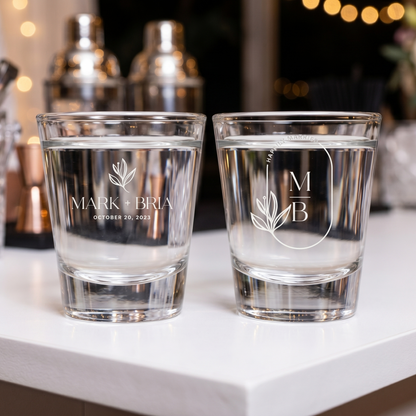 Cute Wedding Shot Glasses (PK 172)
