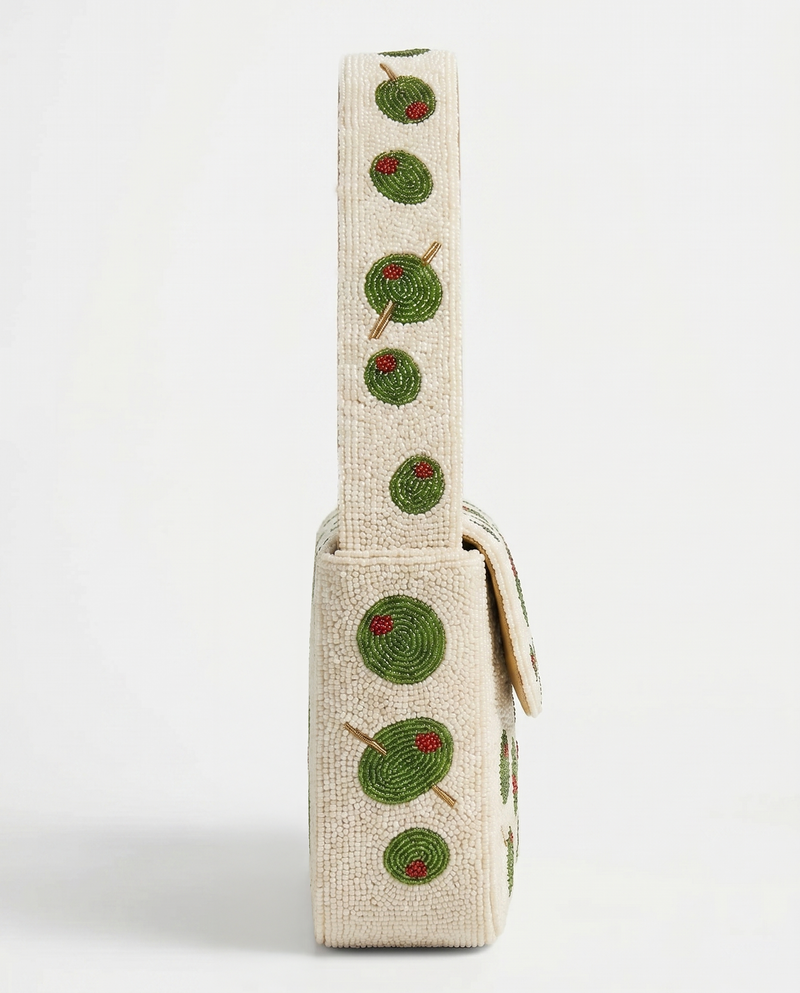 Handcrafted Olive Shoulder Bag