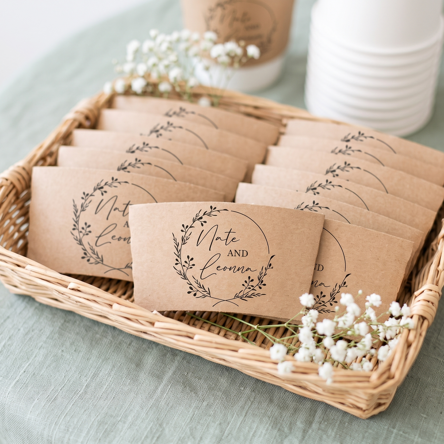 Floral Coffee Cup Sleeves