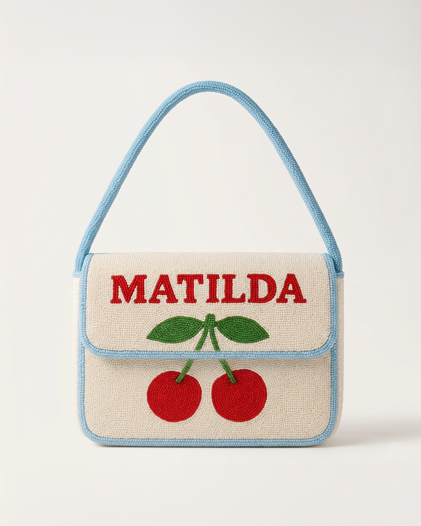 Cherry Beaded Shoulder Bag