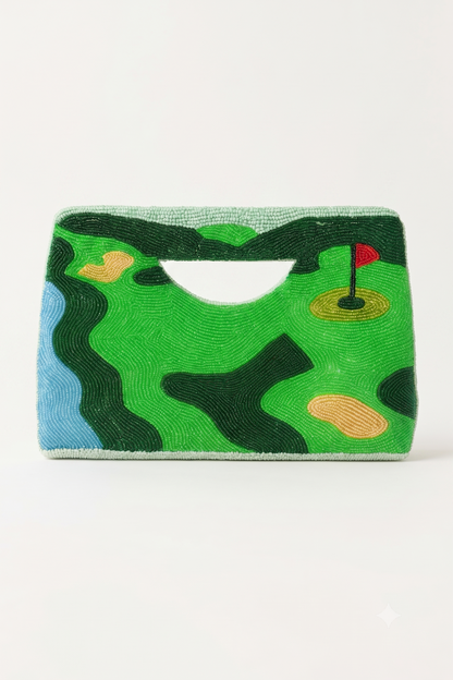 Custom Beaded Golf Clutch