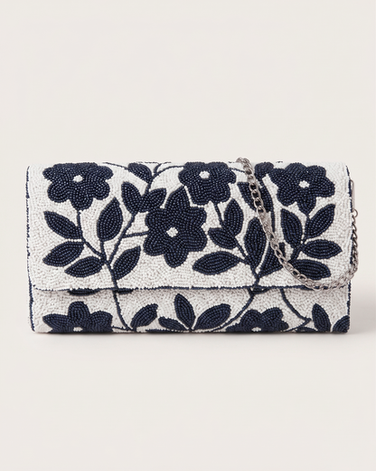 Bridesmaid Beaded Barrel Clutch