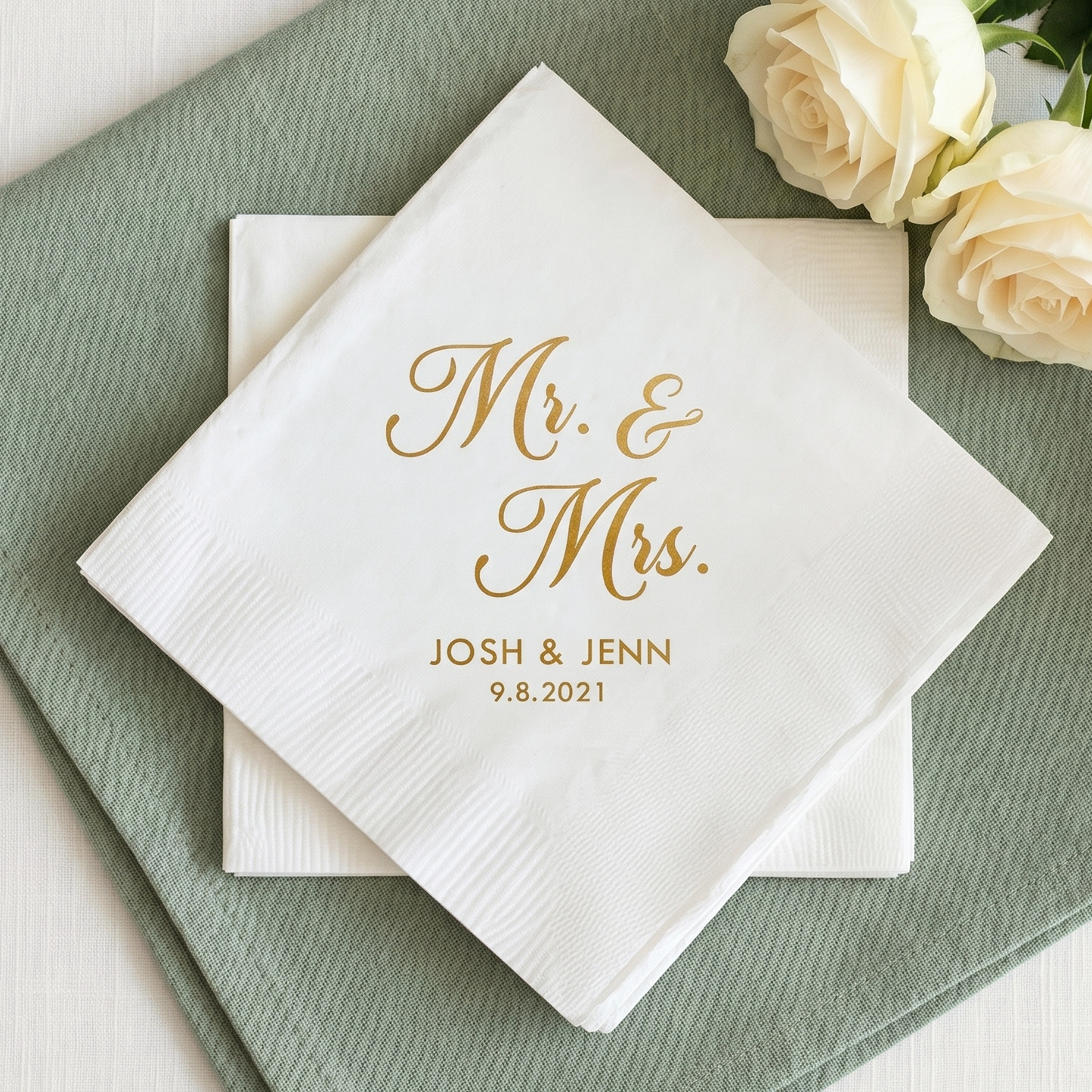 Mr. & Mrs. Wedding Napkins (364)