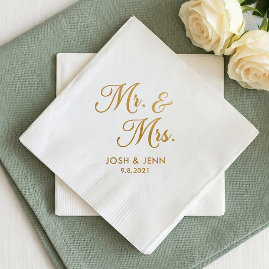 Mr. & Mrs. Wedding Napkins (364)
