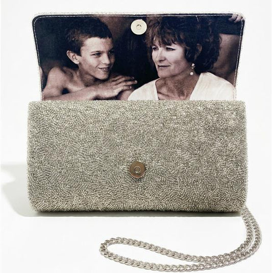 Mother of the Bride Beaded Barrel Custom Clutch