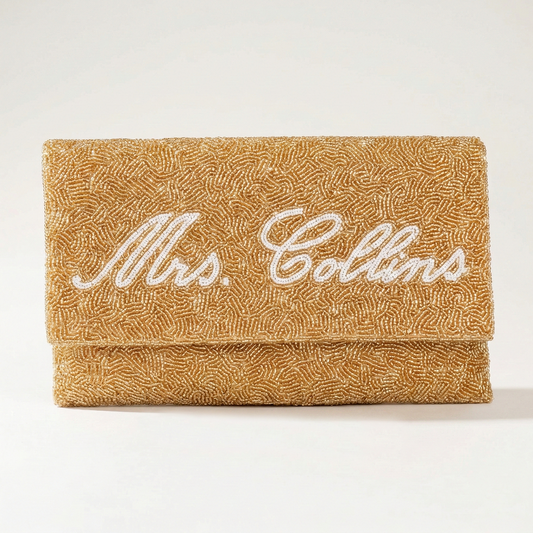 Fully Beaded Bridal Clutch