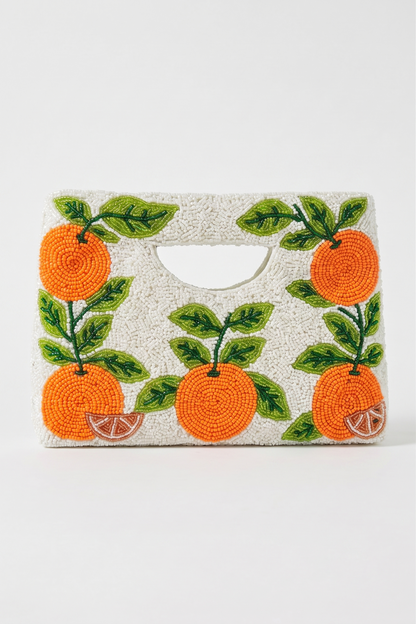 Personalized Orange Handbag