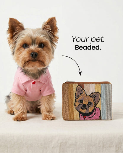 Pet Beaded Coin Purse