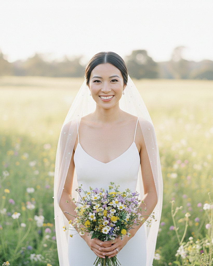 Pearl Bridal Wedding Veil