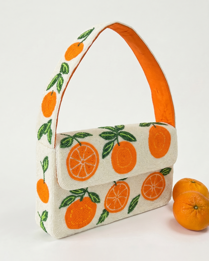 Luxe Orange Shoulder Bag