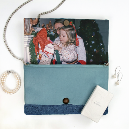 Beaded Canvas Mother of the Bride Custom Clutch - HHFC