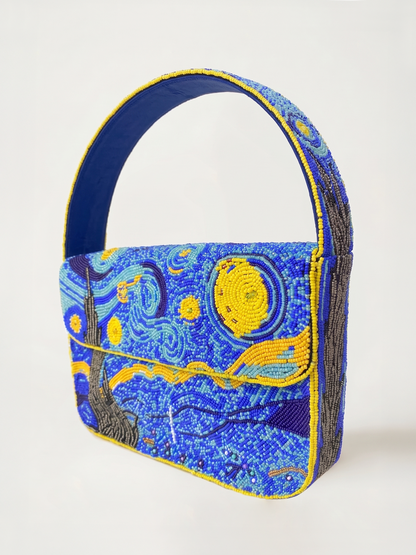 Starry Night Beaded Bag