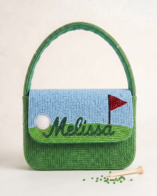 Custom Beaded Golf Shoulder Bag