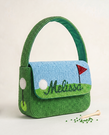 Custom Beaded Golf Shoulder Bag