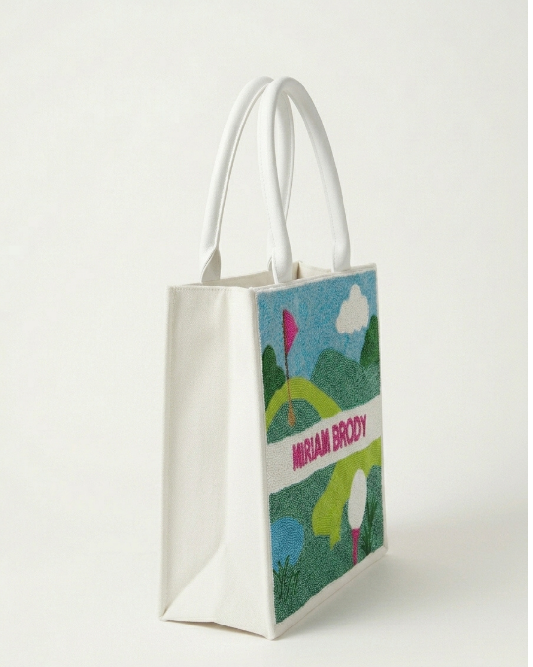 Personalized Beaded Golf Tote