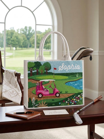 Custom Golf Course Tote