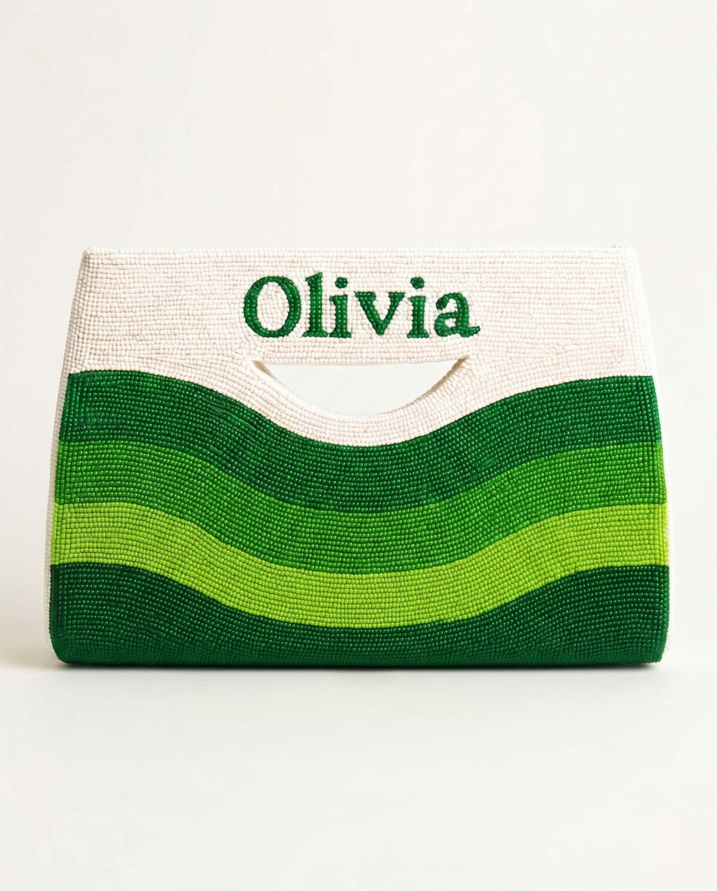 Green Beaded Handbag
