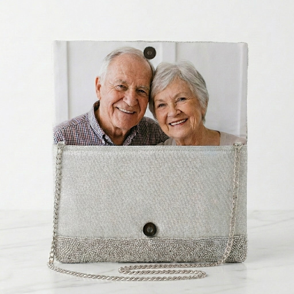 Personalized Beaded Clutch for Anniversary & Birthday Gifts - HHFC