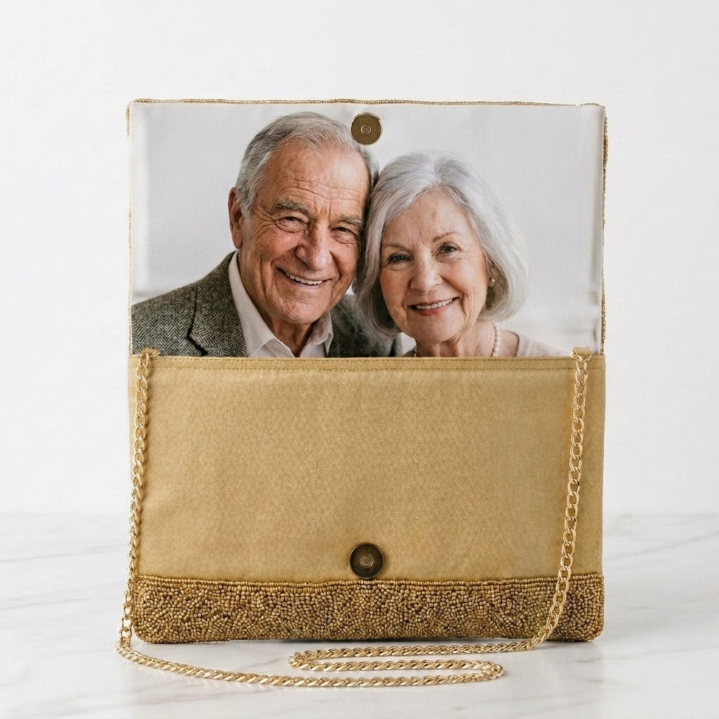 Personalized Beaded Clutch for Anniversary & Birthday Gifts - HHFC