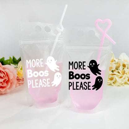 Personalized Halloween Drink Pouch, Halloween Gifts, Halloween Drink Pouches, Personalized Drink Pouches with Straw, Halloween Booze Bag, Reusable Booze Bag with Straw, Custom Personalized Drink Pouches, Drink Pouches with Straw, Booze Bag, Drink Floats, Halloween Party Favor, Halloween Party Pouches
