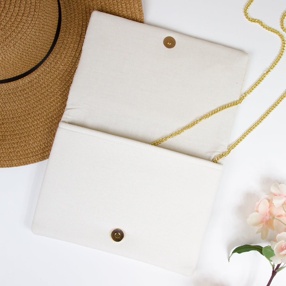 Beaded Canvas Bridal Clutches