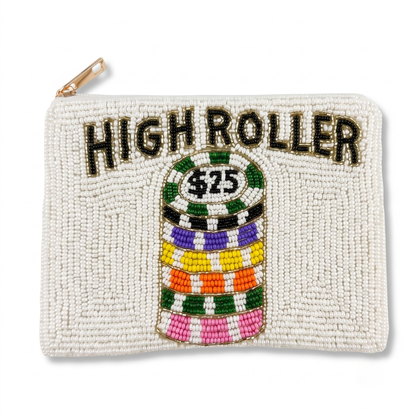 High Roller Beaded Coin Purse