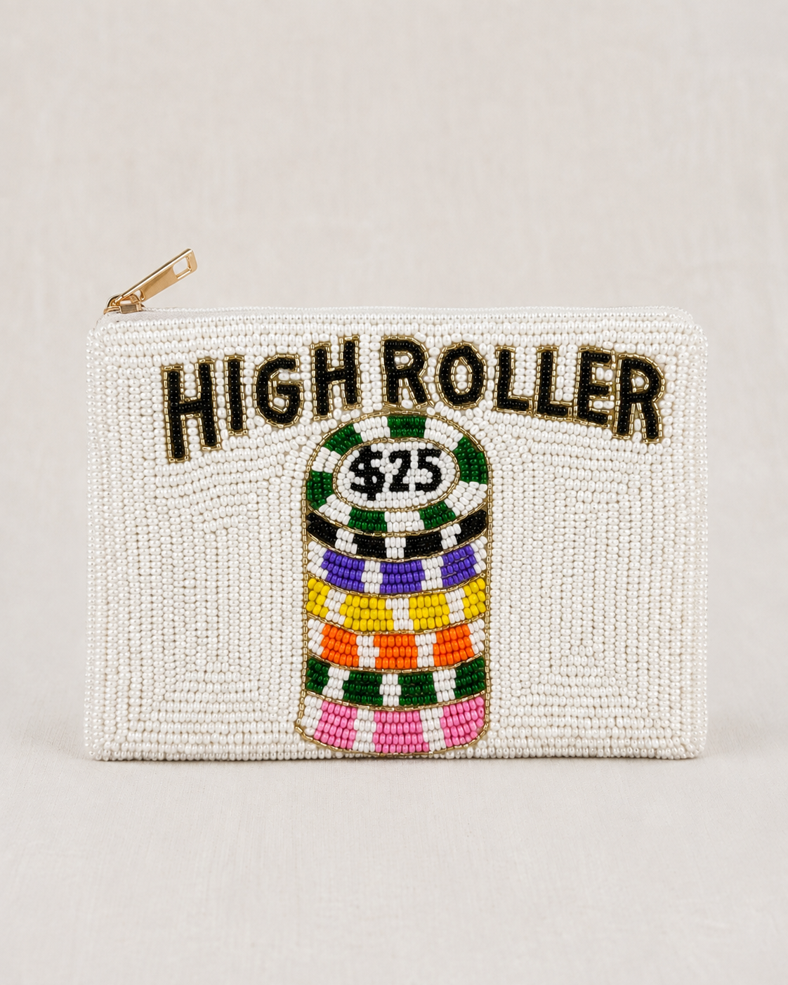 High Roller Beaded Coin Purse