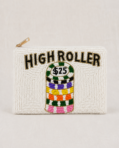 High Roller Beaded Coin Purse
