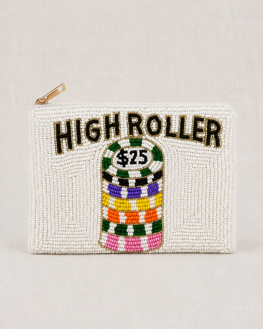 High Roller Beaded Coin Purse