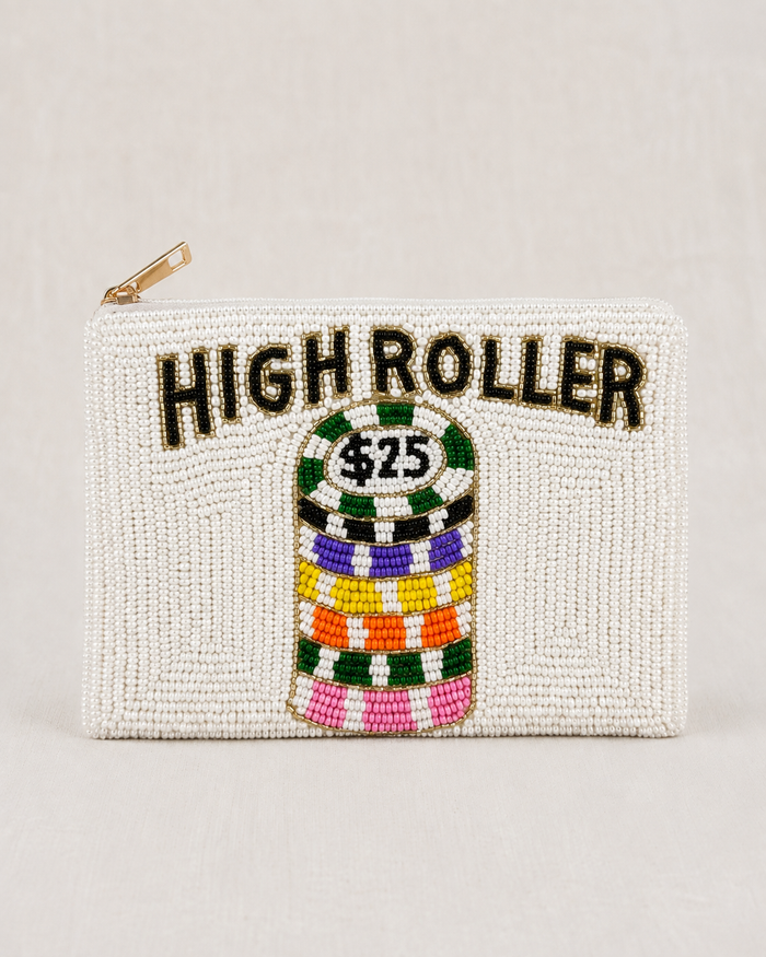 High Roller Beaded Coin Purse