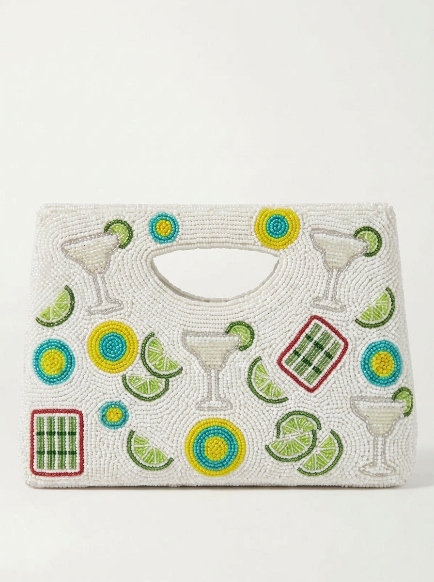 Margarita Mahjong Beaded Handbag