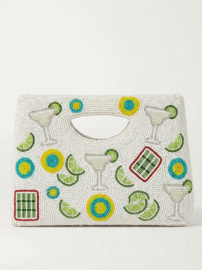 Margarita Mahjong Beaded Handbag
