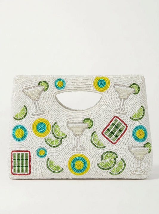 Margarita Mahjong Beaded Handbag