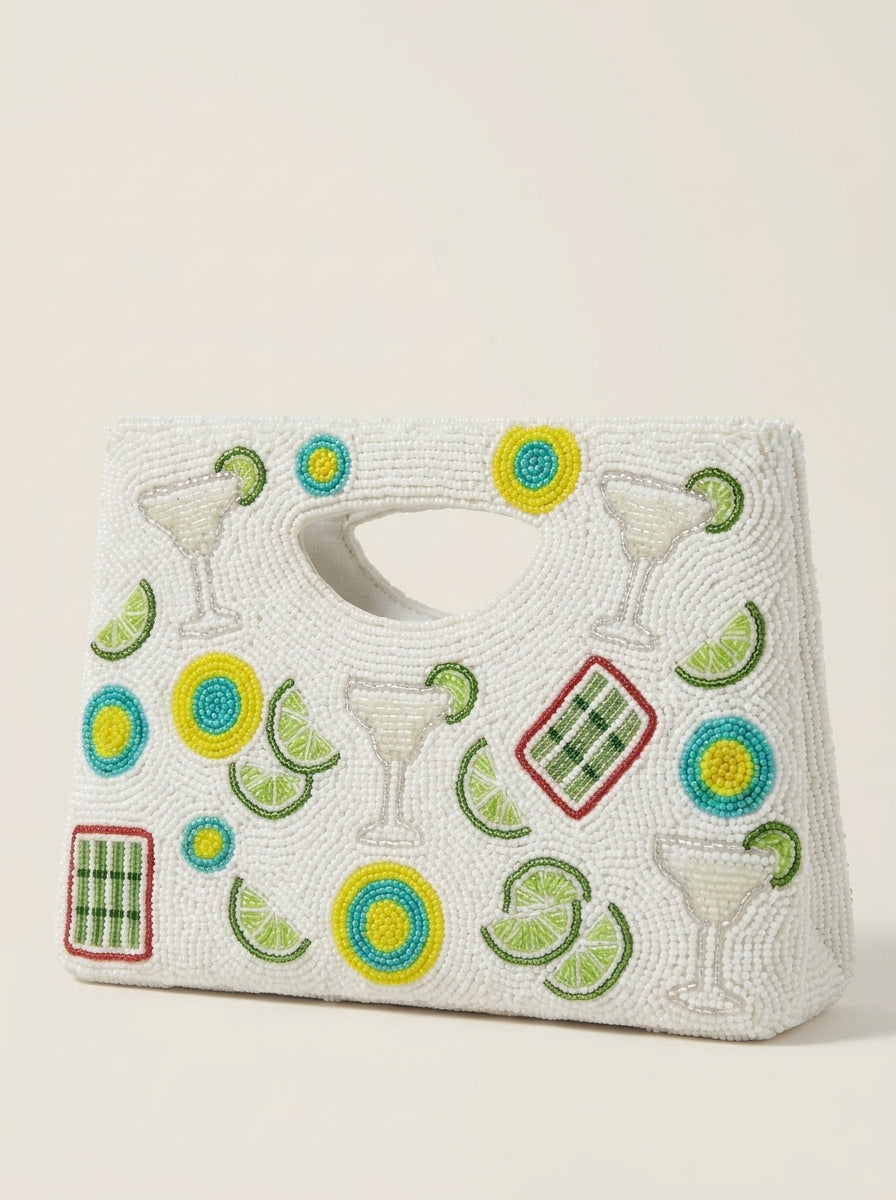 Margarita Mahjong Beaded Handbag