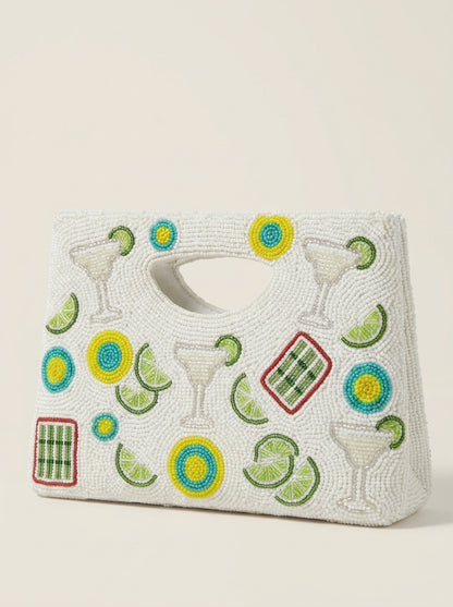 Margarita Mahjong Beaded Handbag
