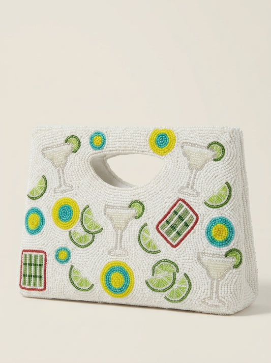 Margarita Mahjong Beaded Handbag