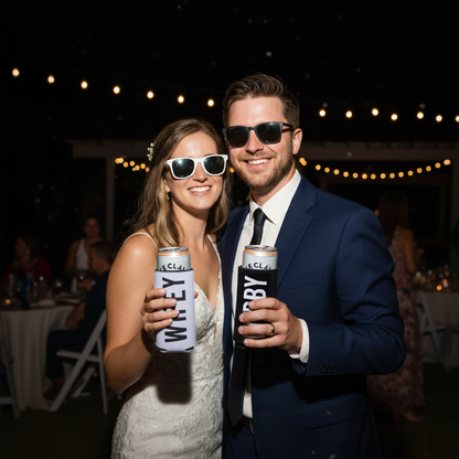 Hubby, Wifey Slim Can Coolers