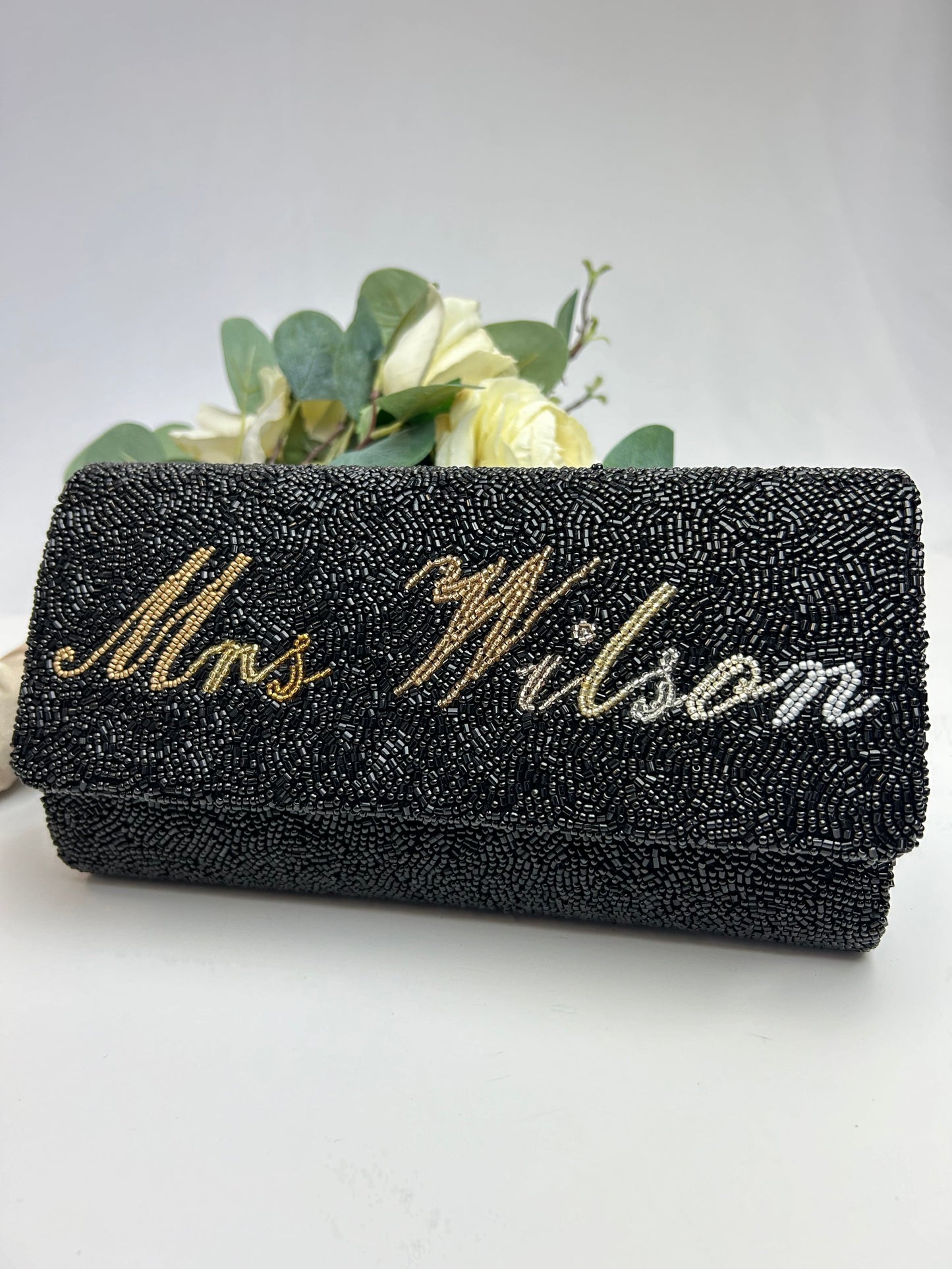 Beaded Barrel Clutch