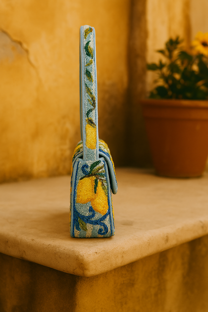 Blue Lemon Luxe Clutch