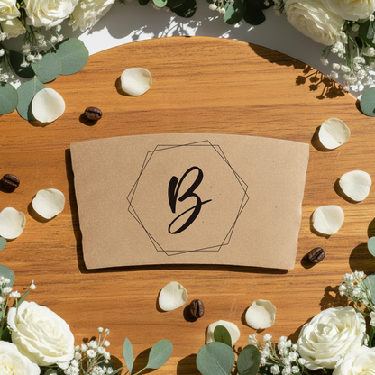 Monogram Coffee Cup Sleeves