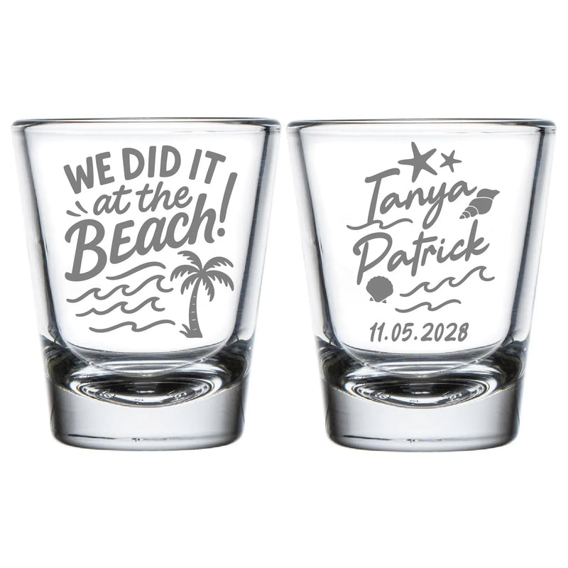 We Did It At The Beach Shot Glasses (KT 321)