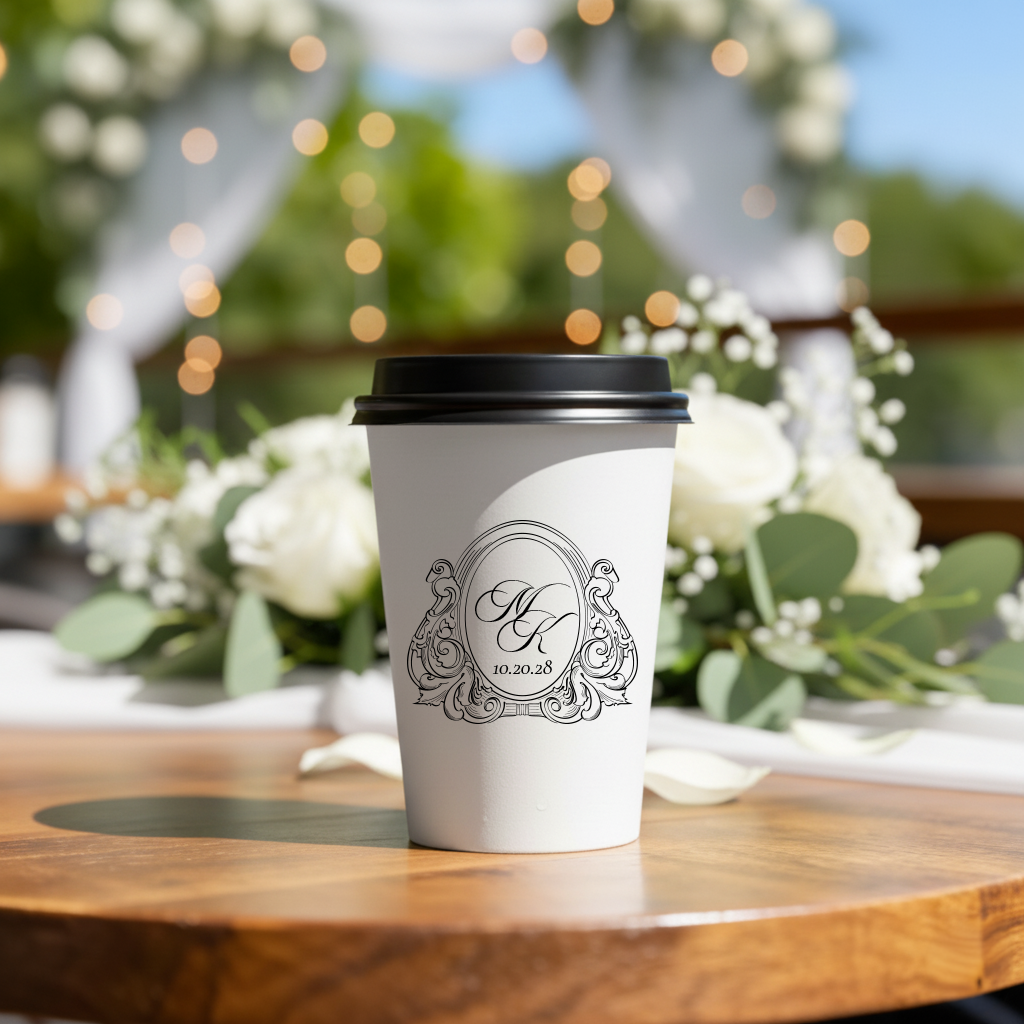 Monogram Coffee Cups