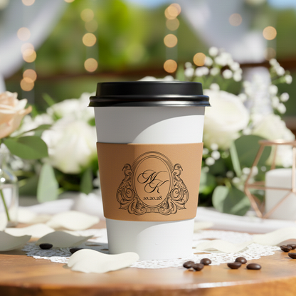 Monogram Coffee Cup Sleeves