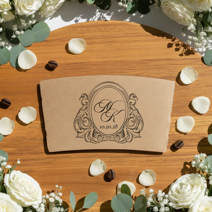 Monogram Coffee Cup Sleeves
