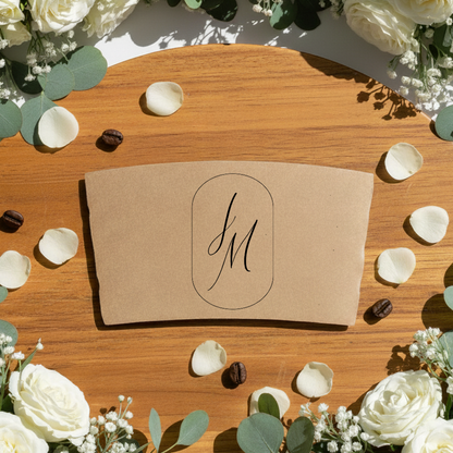 Monogram Coffee Cup Sleeves