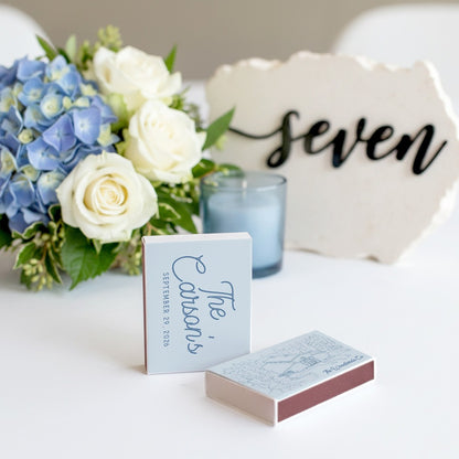 Classic Script Wedding Matchbox (KT 331)