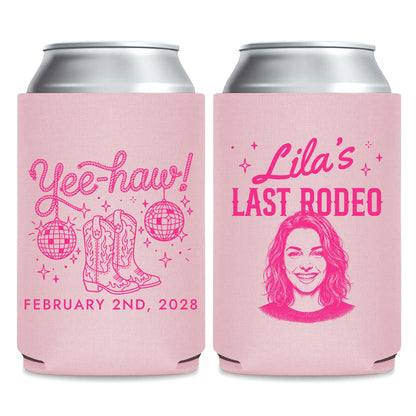 Custom Last Rodeo Bachelorette Can Coolers (LP 365)